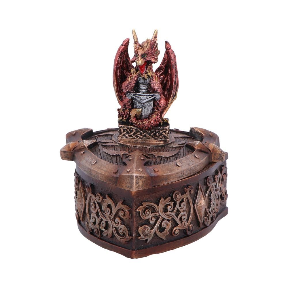 Nemesis Now - Hoard Defender Decorative box - Dragon - Red